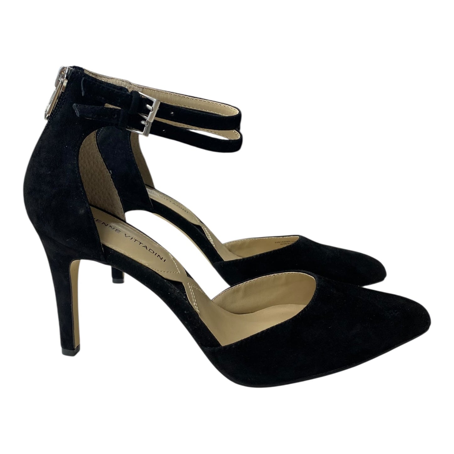 Shoes Heels Stiletto By Adrienne Vittadini In Black, Size:8