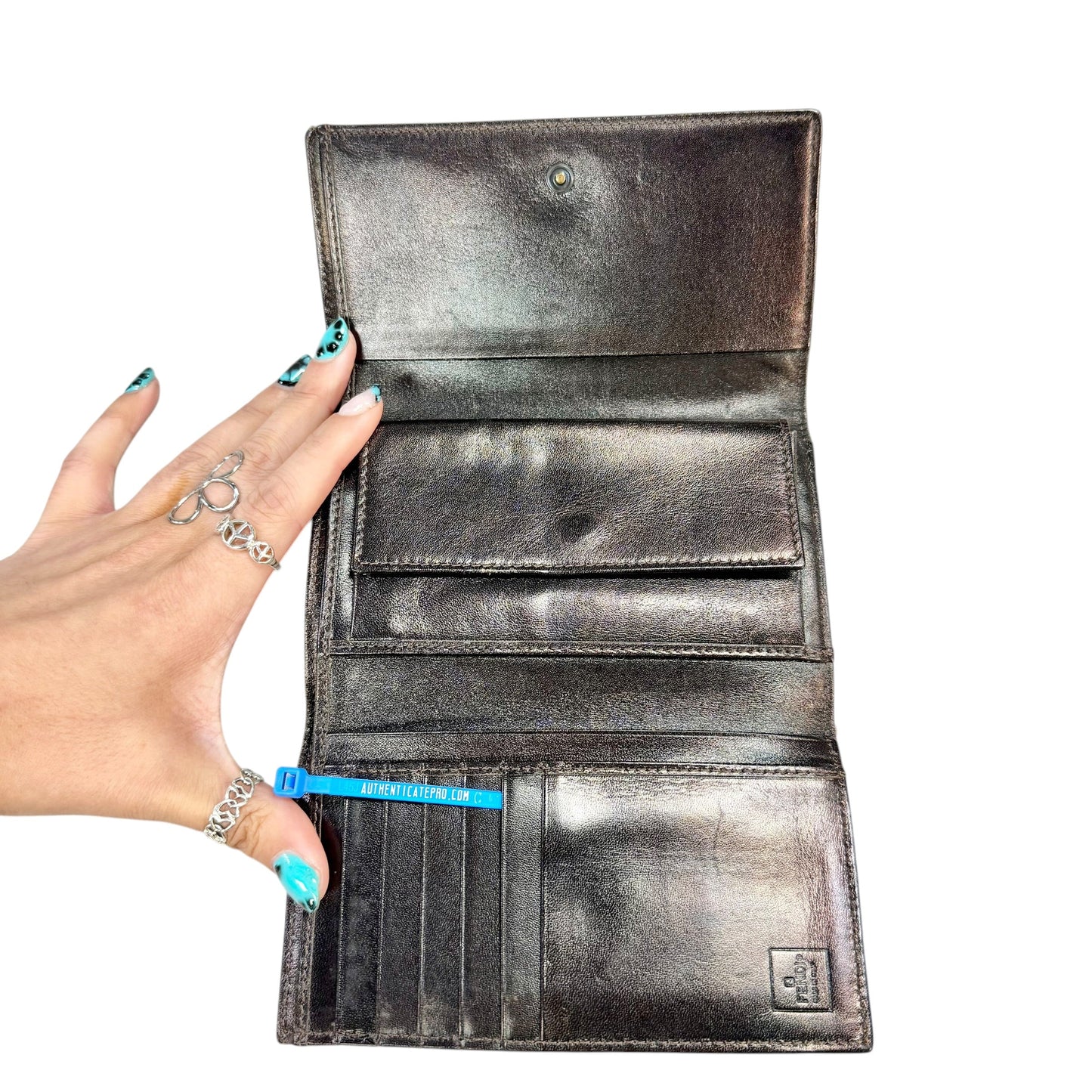 Wallet Luxury Designer By Fendi, Size: Medium