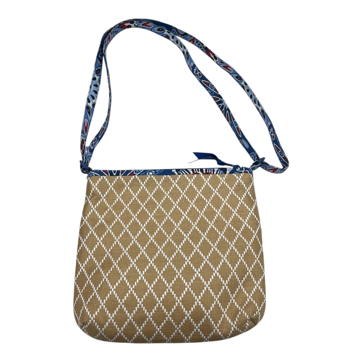 Crossbody By Vera Bradley In Blue & Brown, Size:Medium