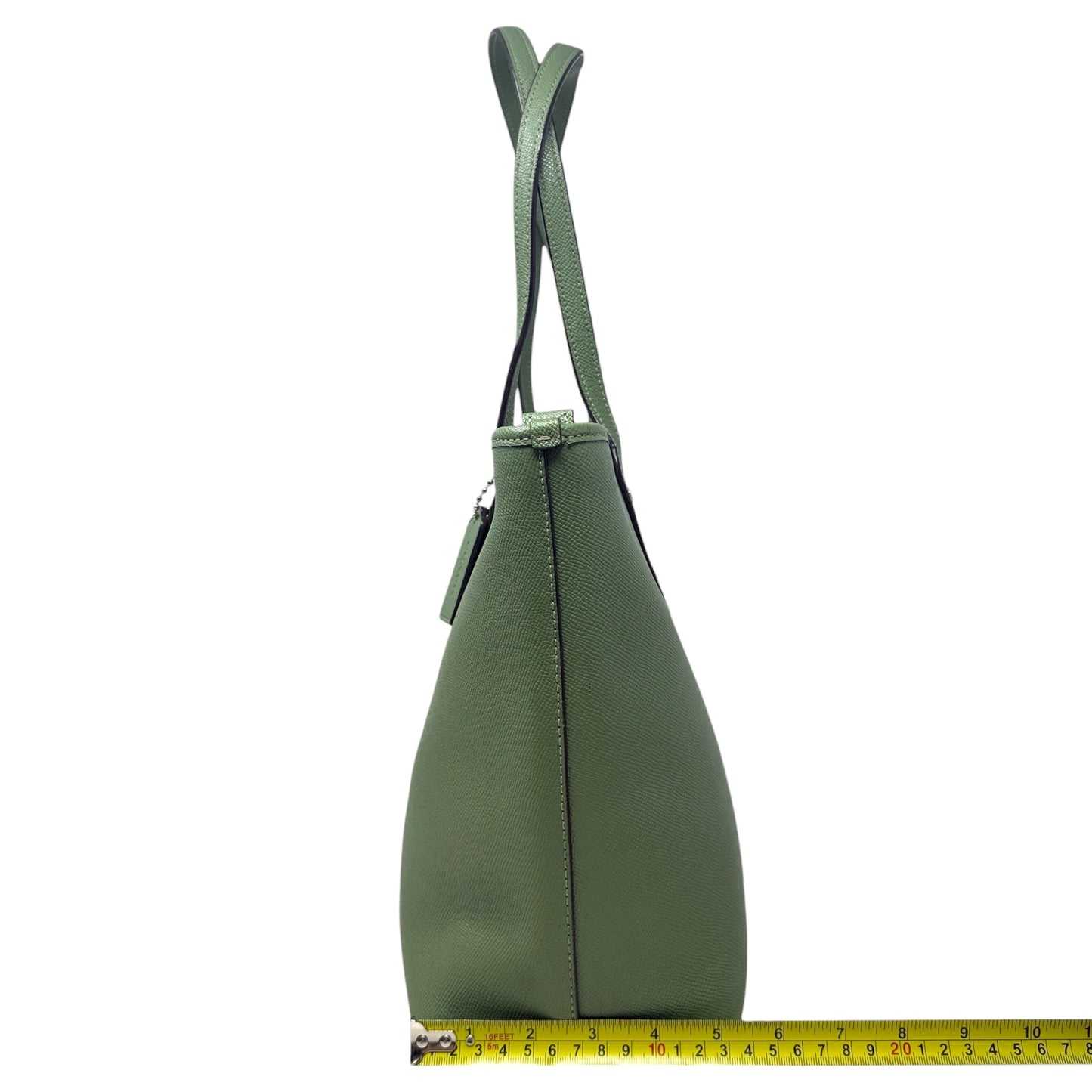 City Zip Tote In Crossgrain Leather Designer By Coach, Size: Medium