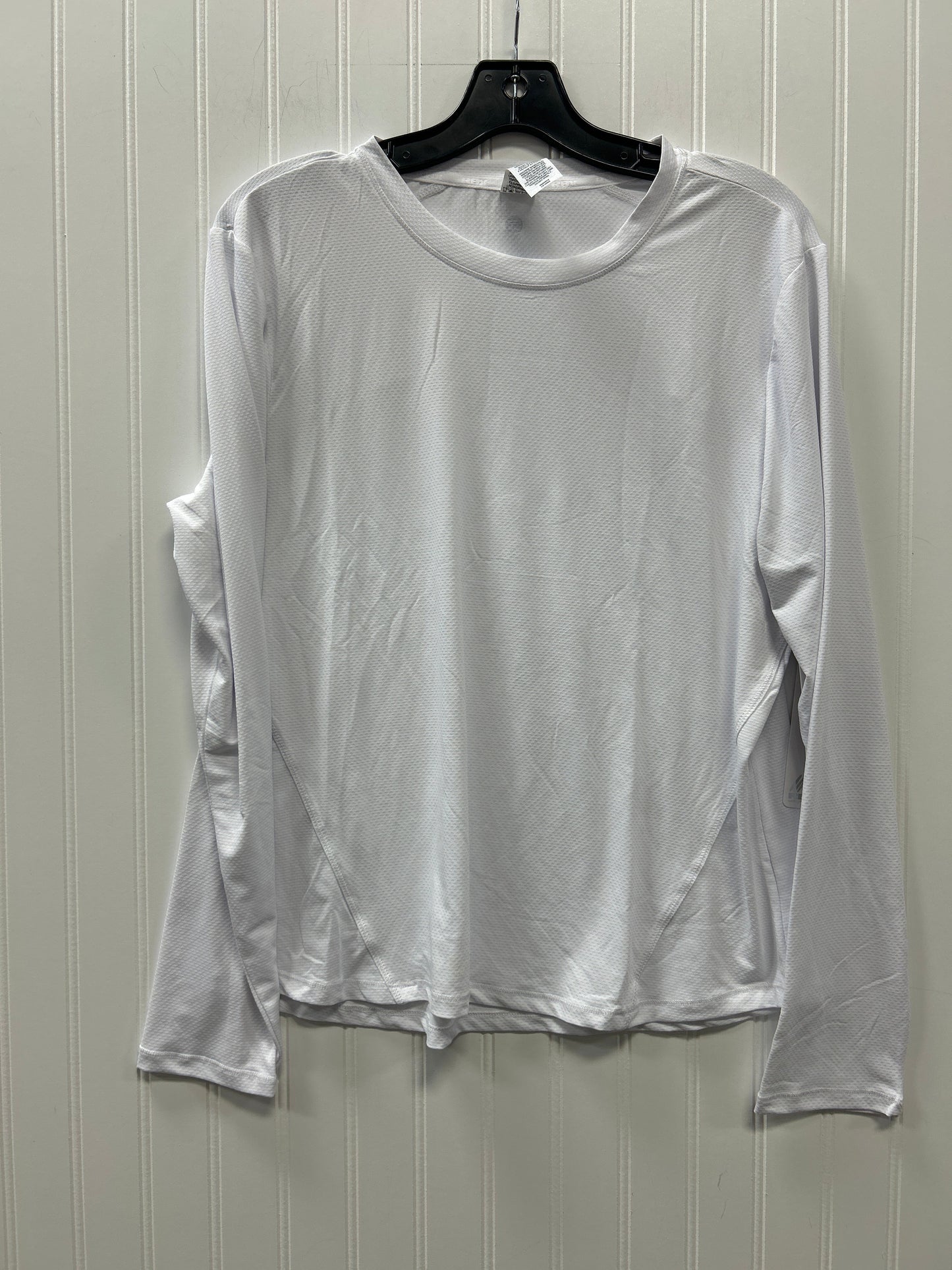 Athletic Top Ls Crewneck By Rbx In White, Size:L NWT
