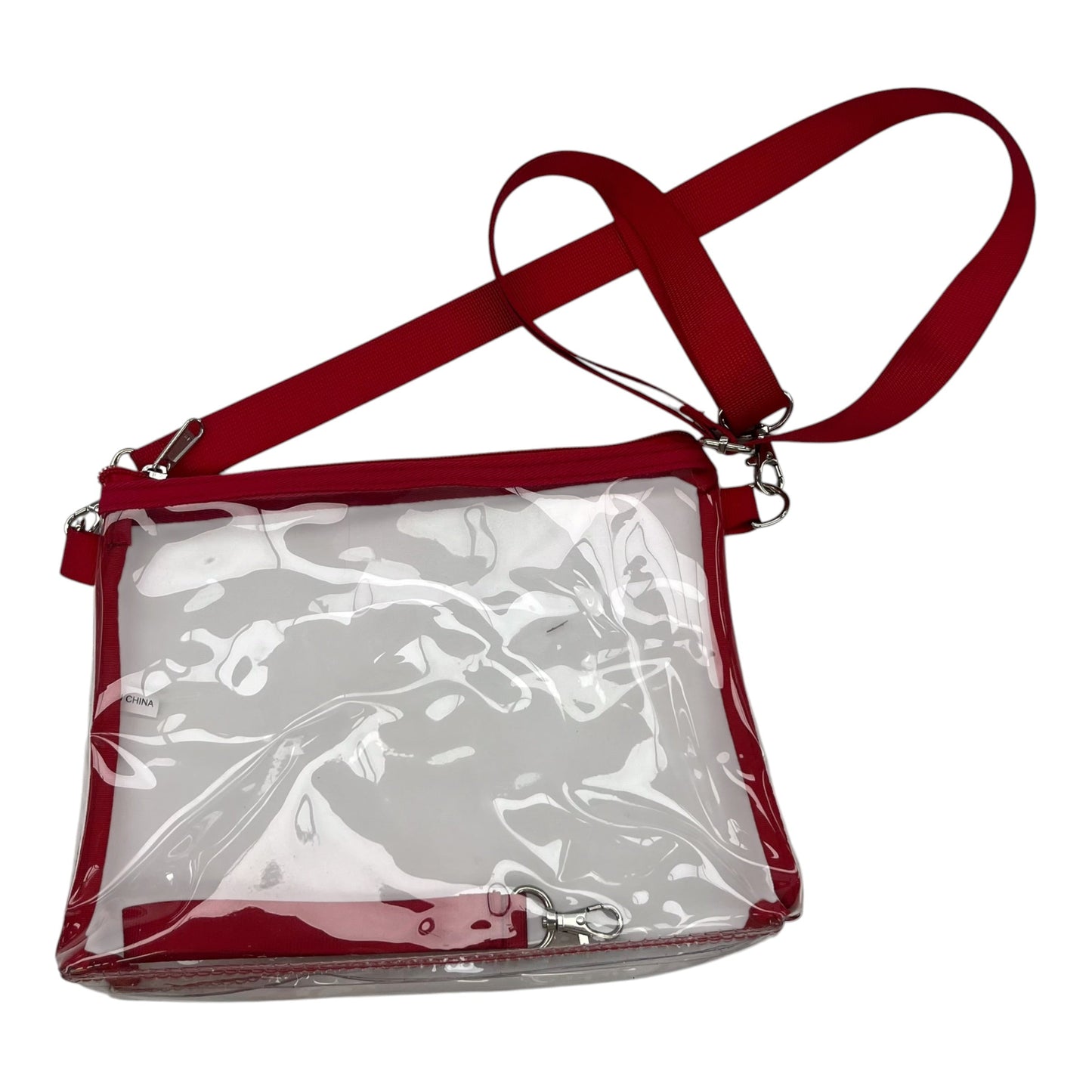 Crossbody By Clothes Mentor In Clear, Size:Medium