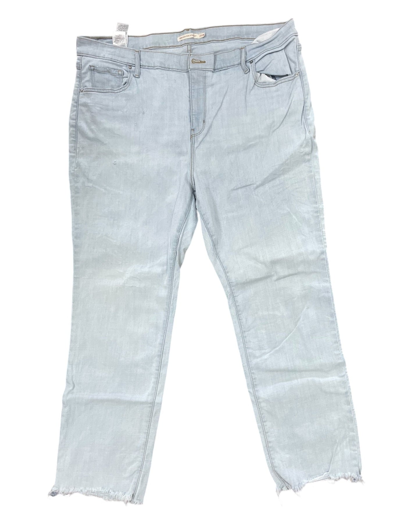 Jeans Straight By Levis In Blue, Size:20