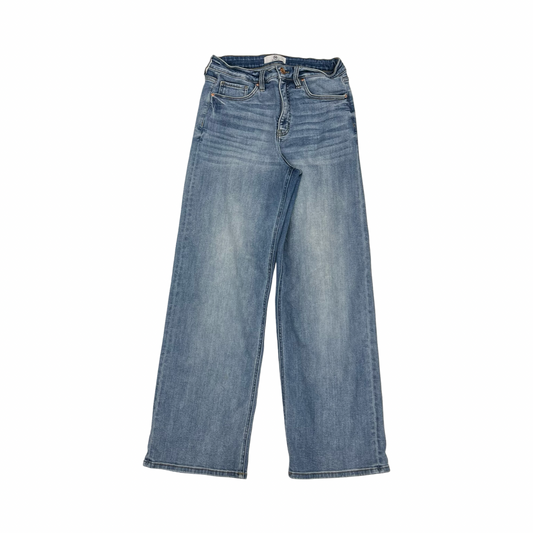 Jeans Wide Leg By Clothes Mentor In Blue Denim, Size:8