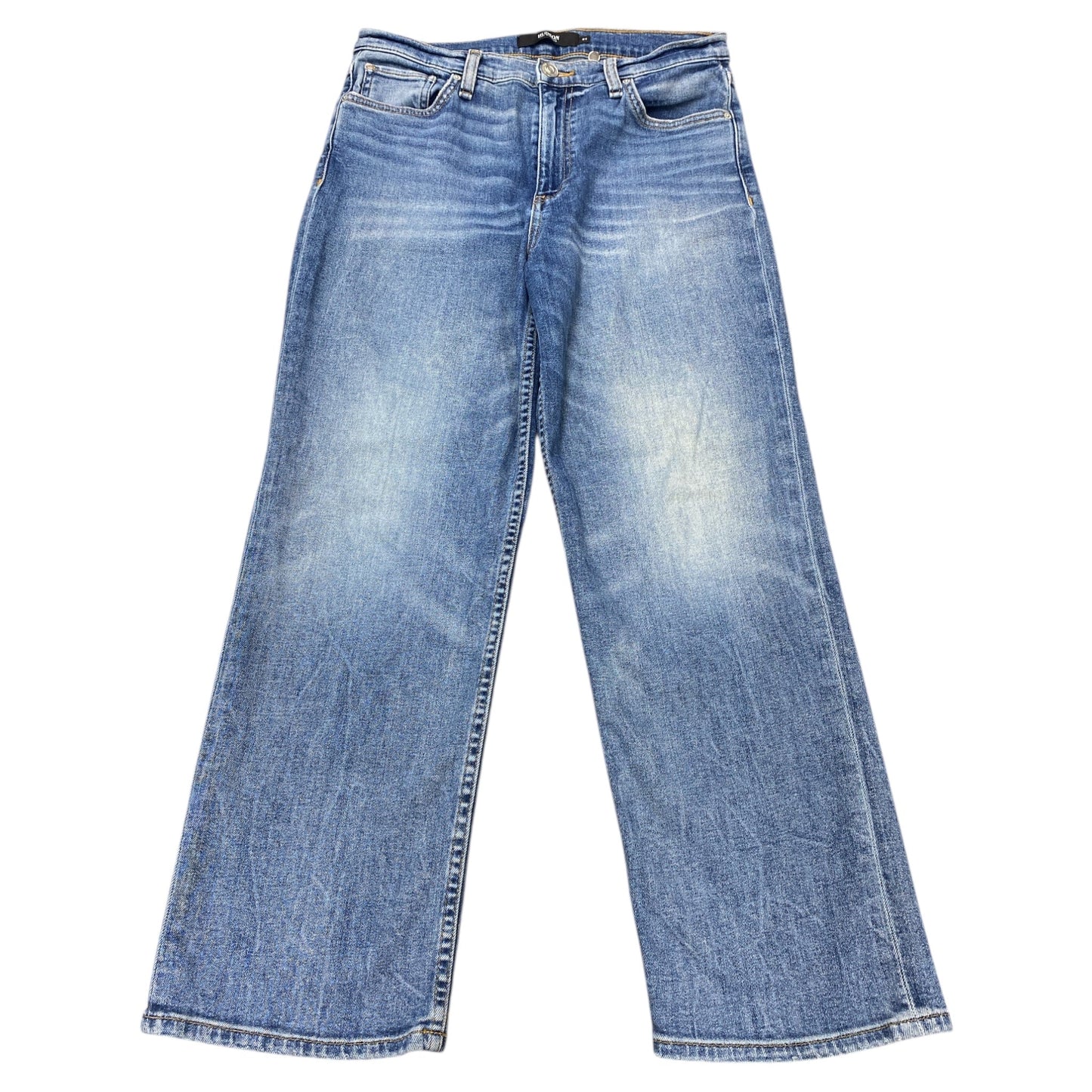 Jeans Straight By Hudson In Blue Denim, Size:4