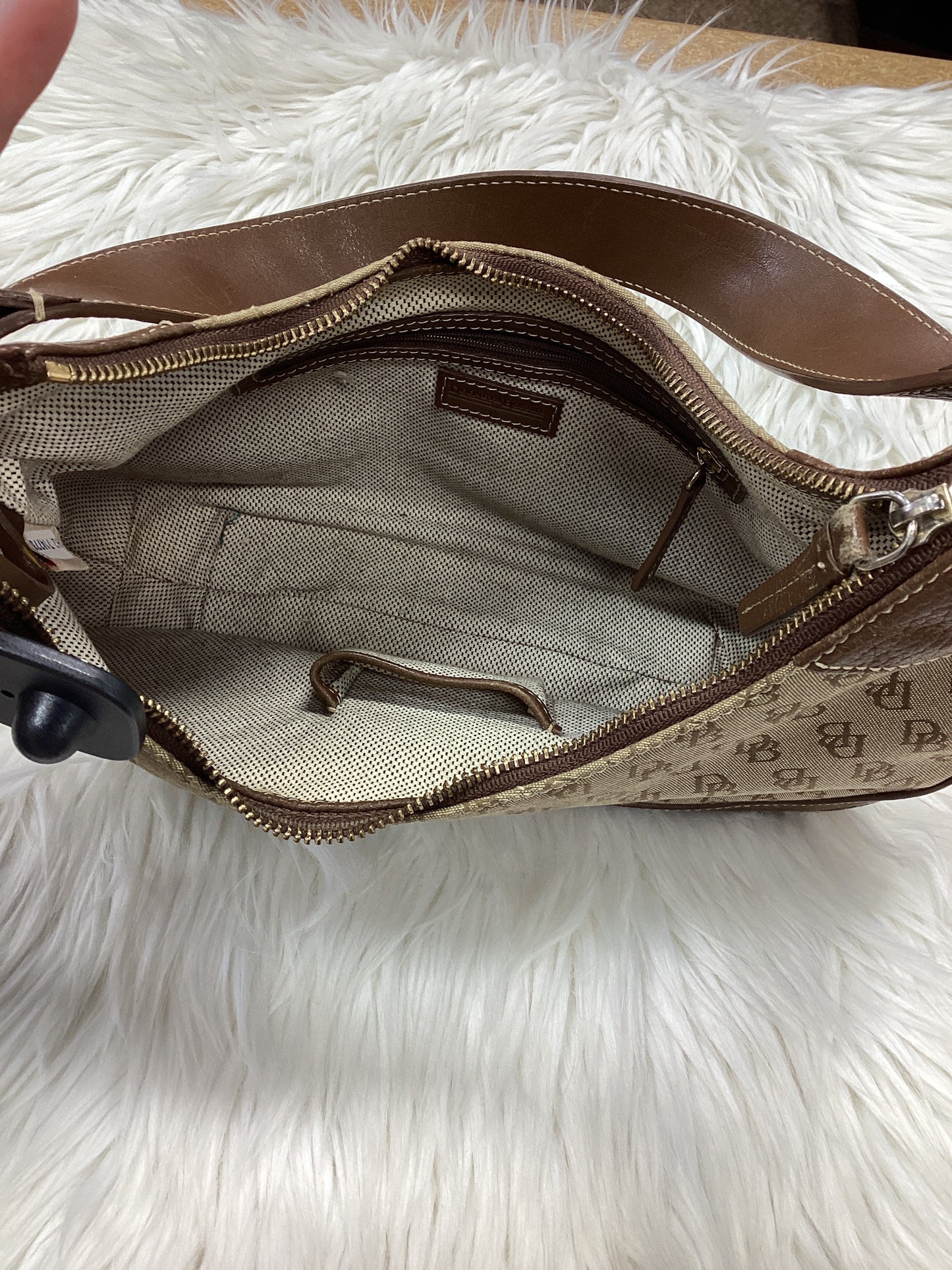 Handbag Designer By Dooney And Bourke In Brown, Size:Medium
