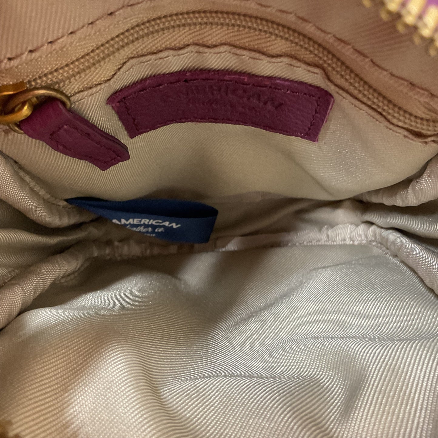 Crossbody Leather By Cmc In Purple, Size:Small