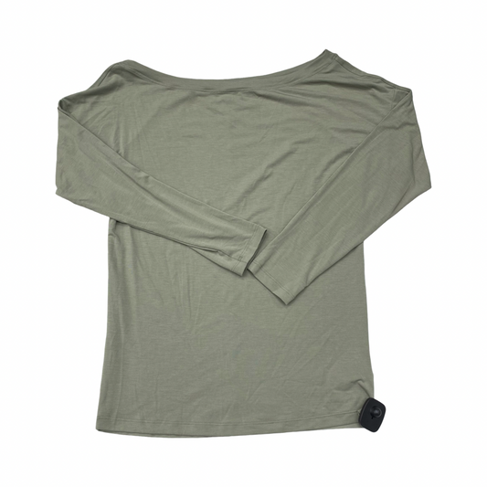 Athletic Top Ls Crewneck By Athleta In Green, Size:M