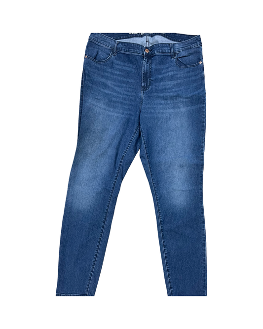 Jeans Skinny By Old Navy In Blue Denim, Size:18
