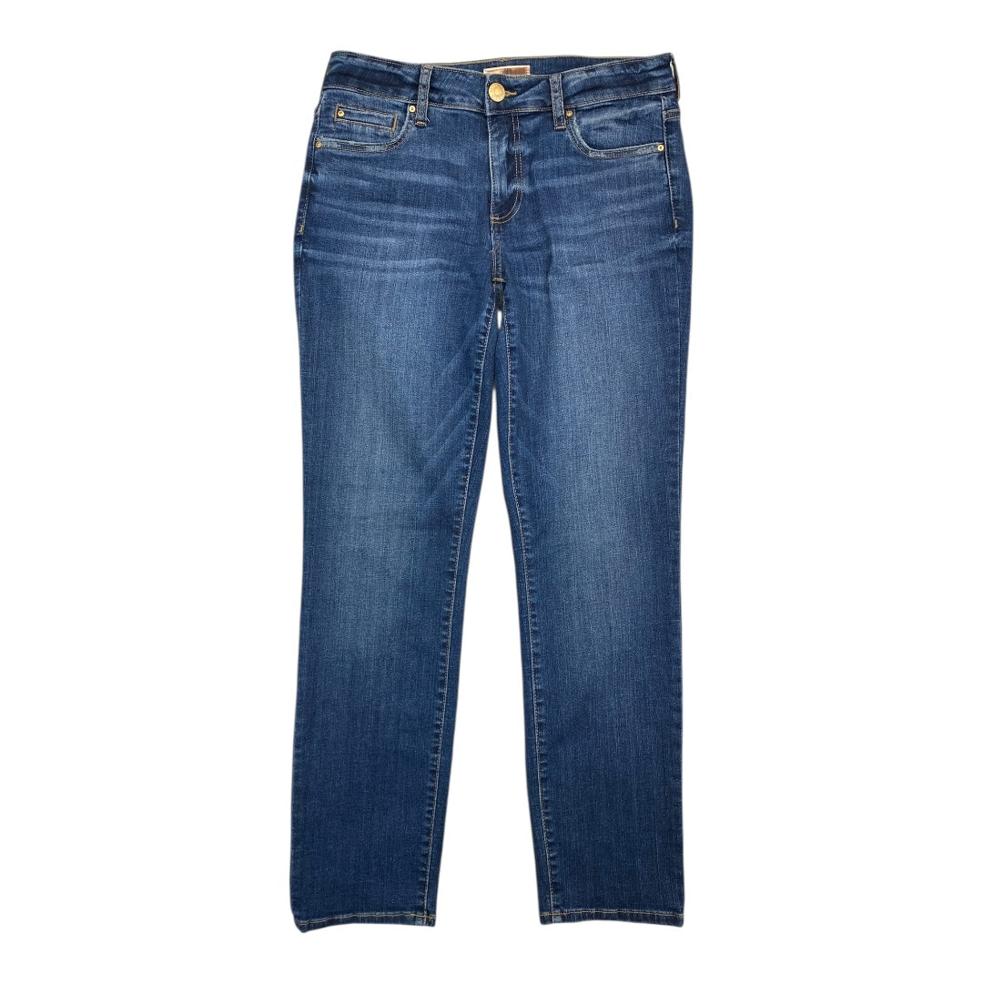 Jeans Straight By Kut In Blue Denim, Size:6