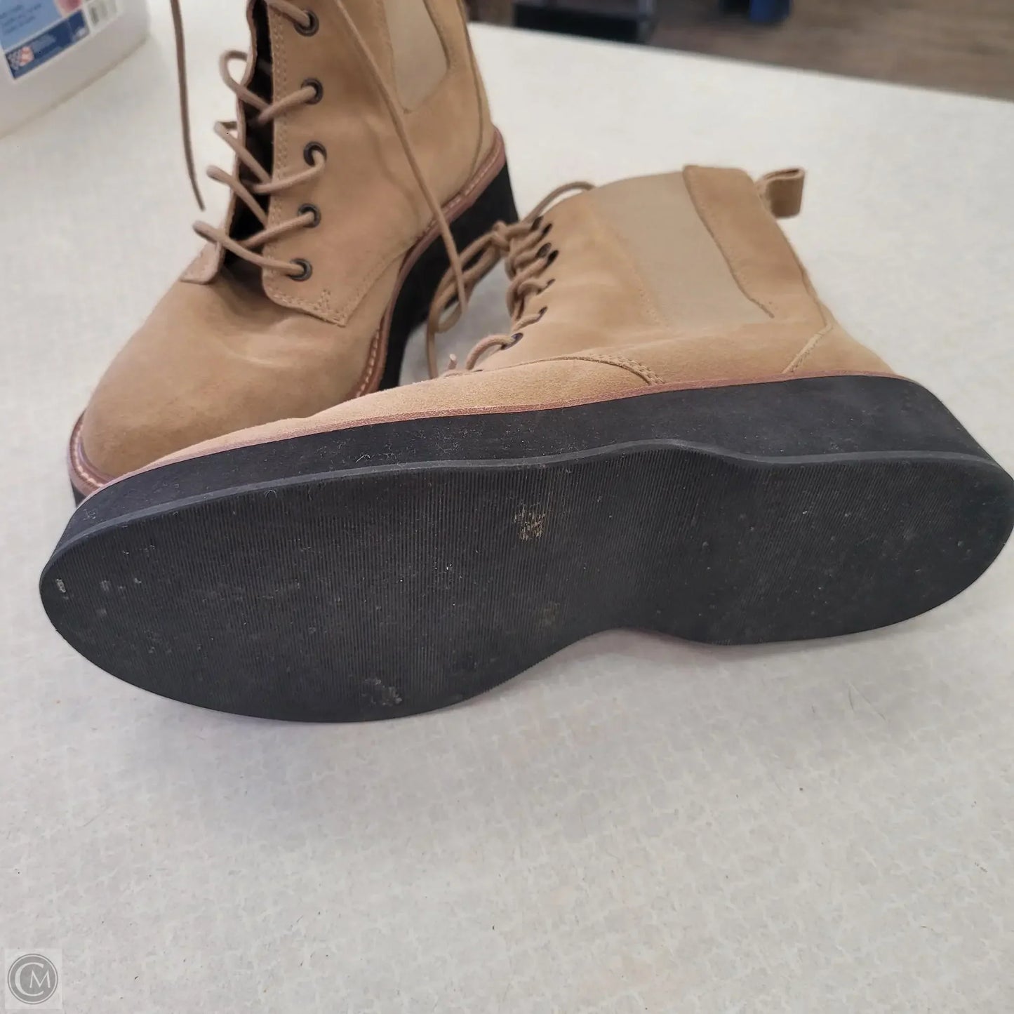 Boots Combat By Madewell In Taupe, Size: 8