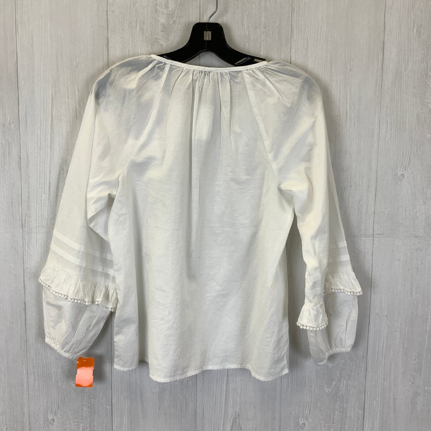 Top Long Sleeve By J Crew O In White, Size: Xxs