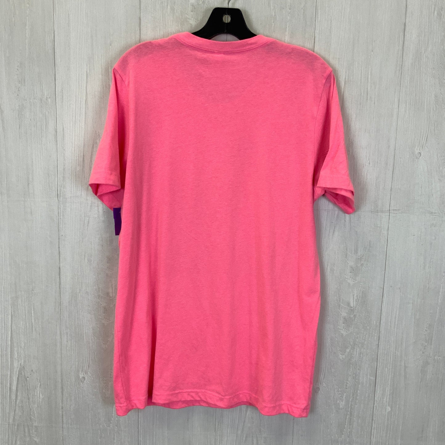 Pink Top Short Sleeve Basic Bella + Canvas, Size L