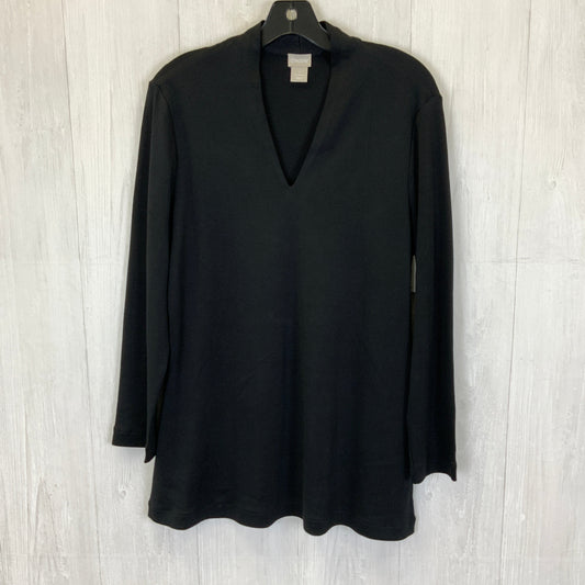 Top Long Sleeve Basic By Chicos In Black, Size: M