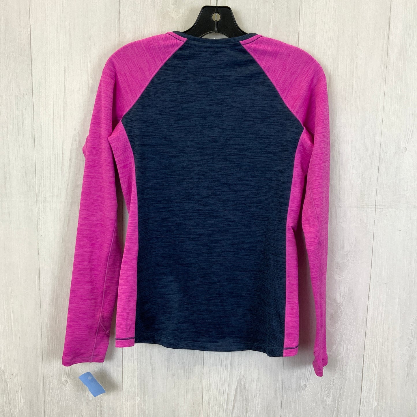 Athletic Top Long Sleeve Crewneck By Under Armour In Blue & Purple, Size: S