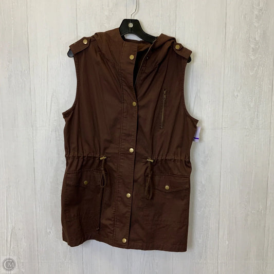 Vest Other By Zenana Outfitters In Brown, Size: L