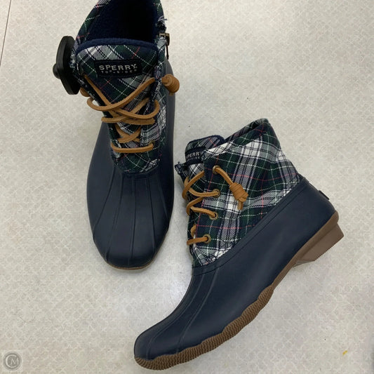 Boots Rain By Sperry In Navy, Size: 6.5