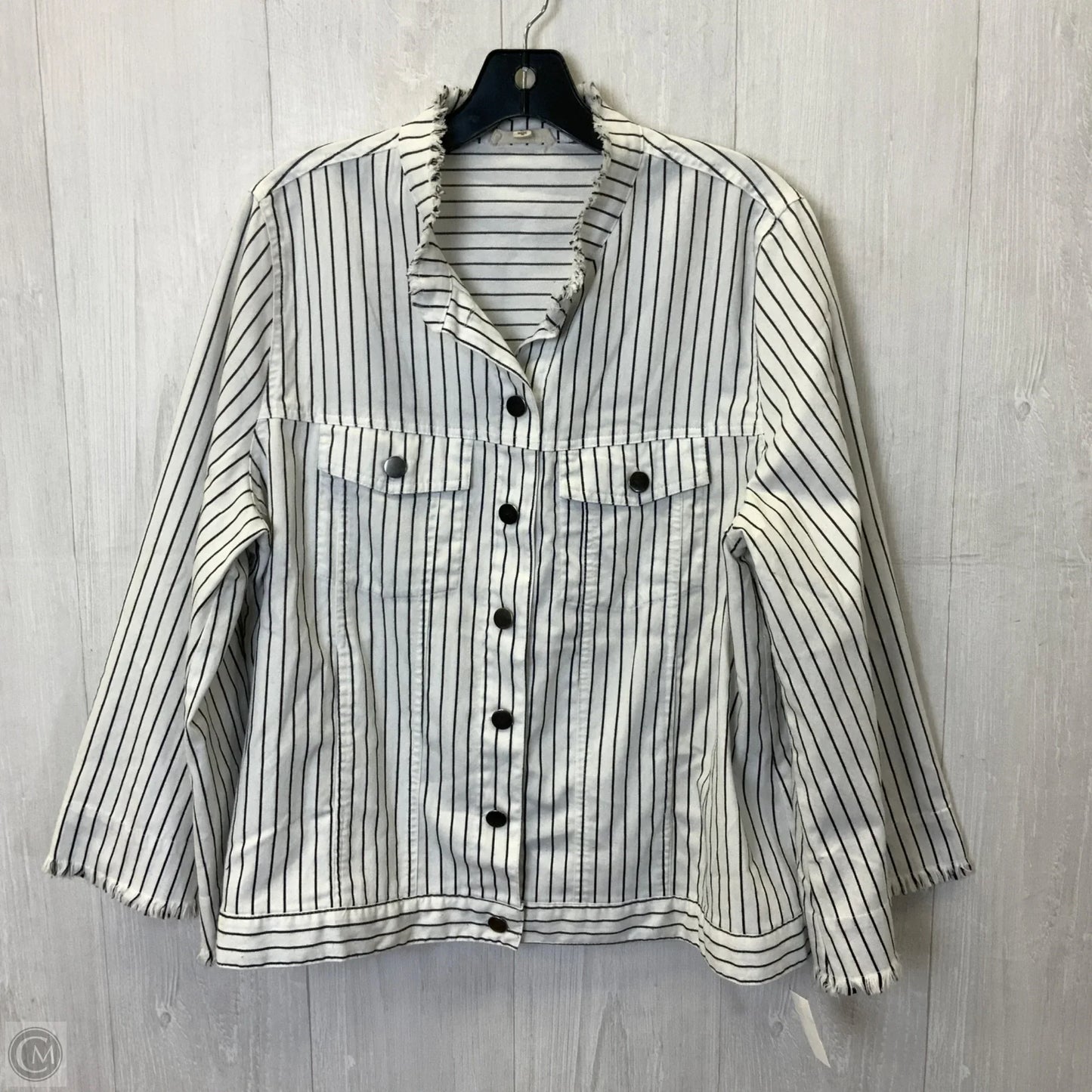 Blazer By Easel In Black & White, Size: L