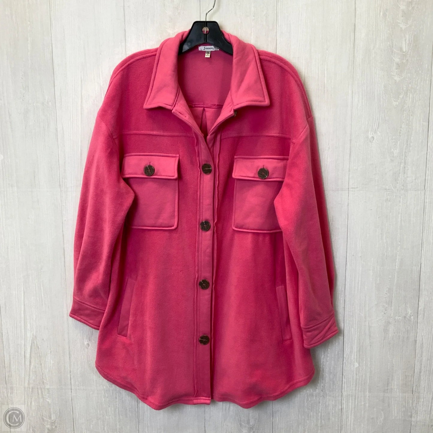 Jacket Fleece By Jodifl In Pink, Size: M
