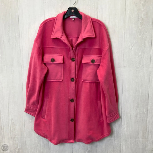 Jacket Fleece By Jodifl In Pink, Size: M