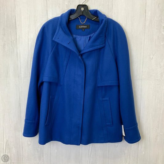 Coat Peacoat By Ellen Tracy In Blue, Size: Sp
