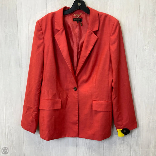 Blazer By Donna Karan In Coral, Size: Xl