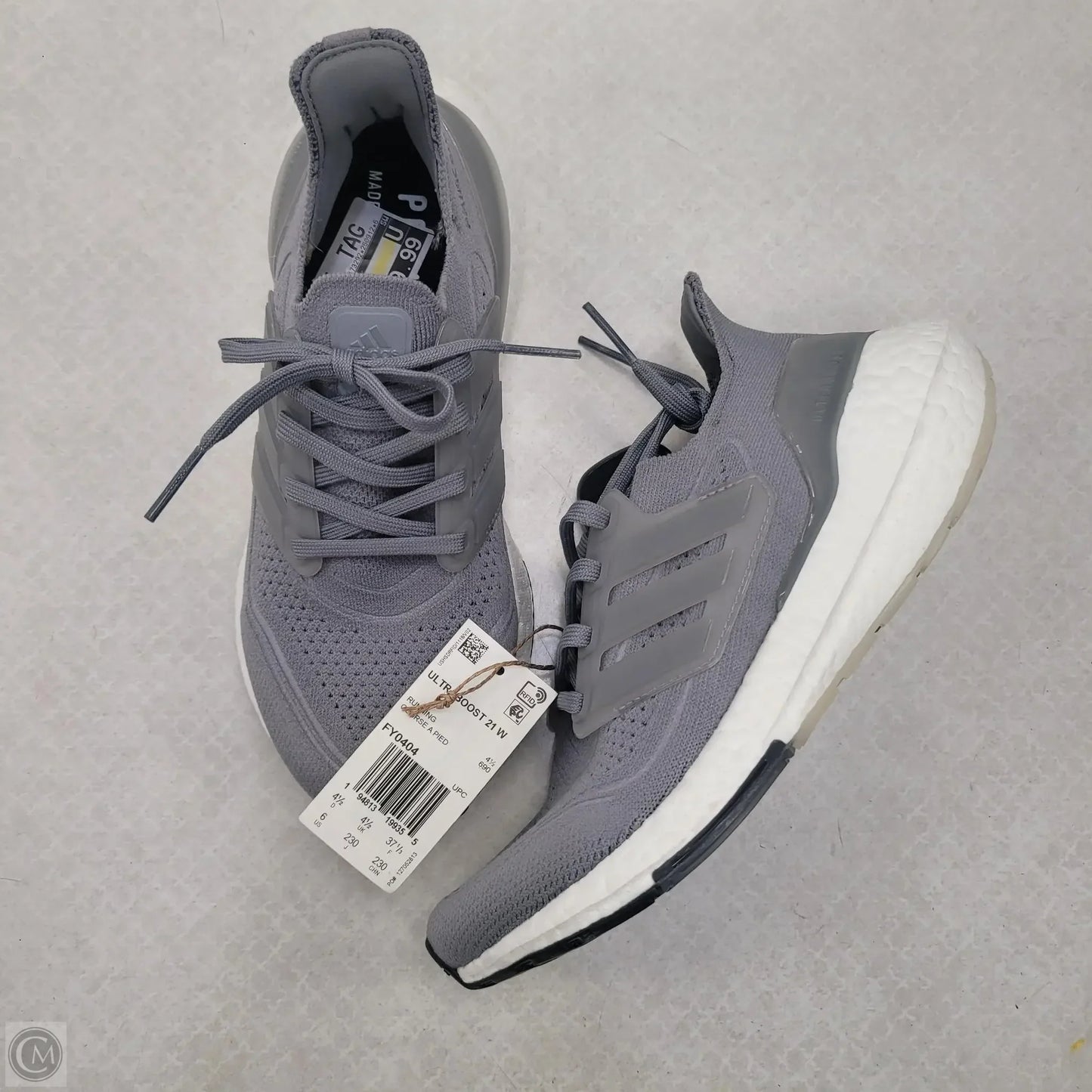 Shoes Athletic By Adidas In Grey, Size: 6