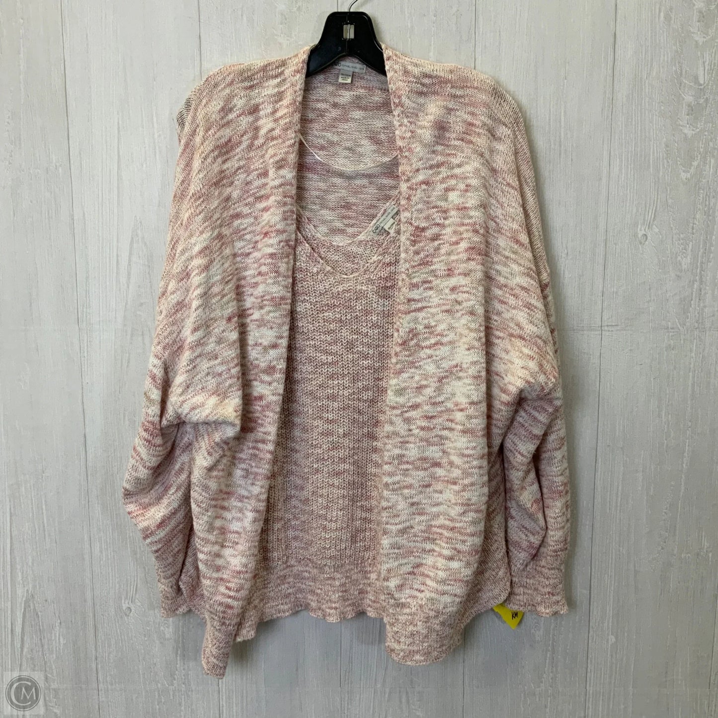 Sweater 2pc By Cato In Pink, Size: 3x