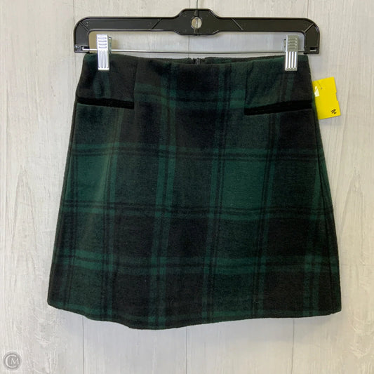 Skirt Mini & Short By Copper Key In Black & Green, Size: Xs