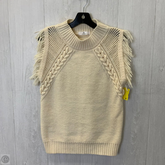 Vest Sweater By Habitat In Cream, Size: L