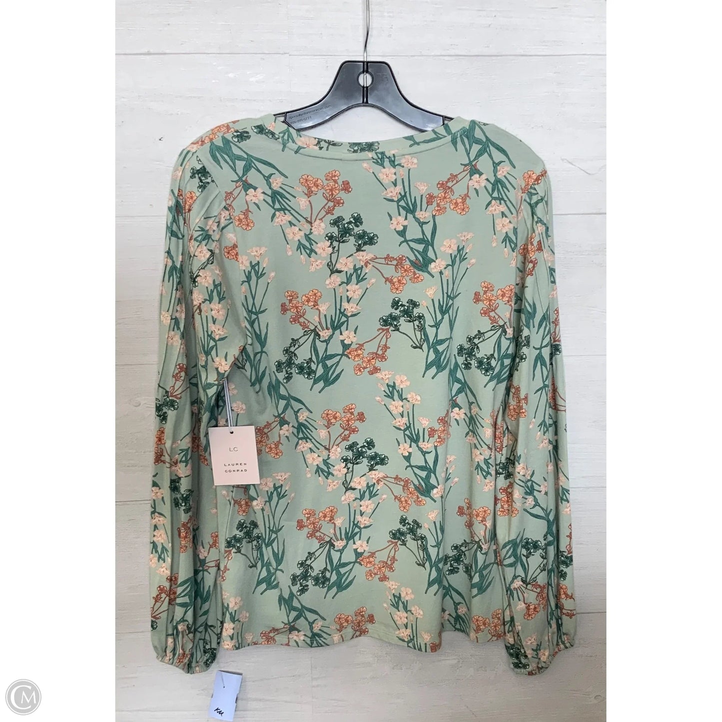 Top Long Sleeve By Lc Lauren Conrad In Green, Size: M