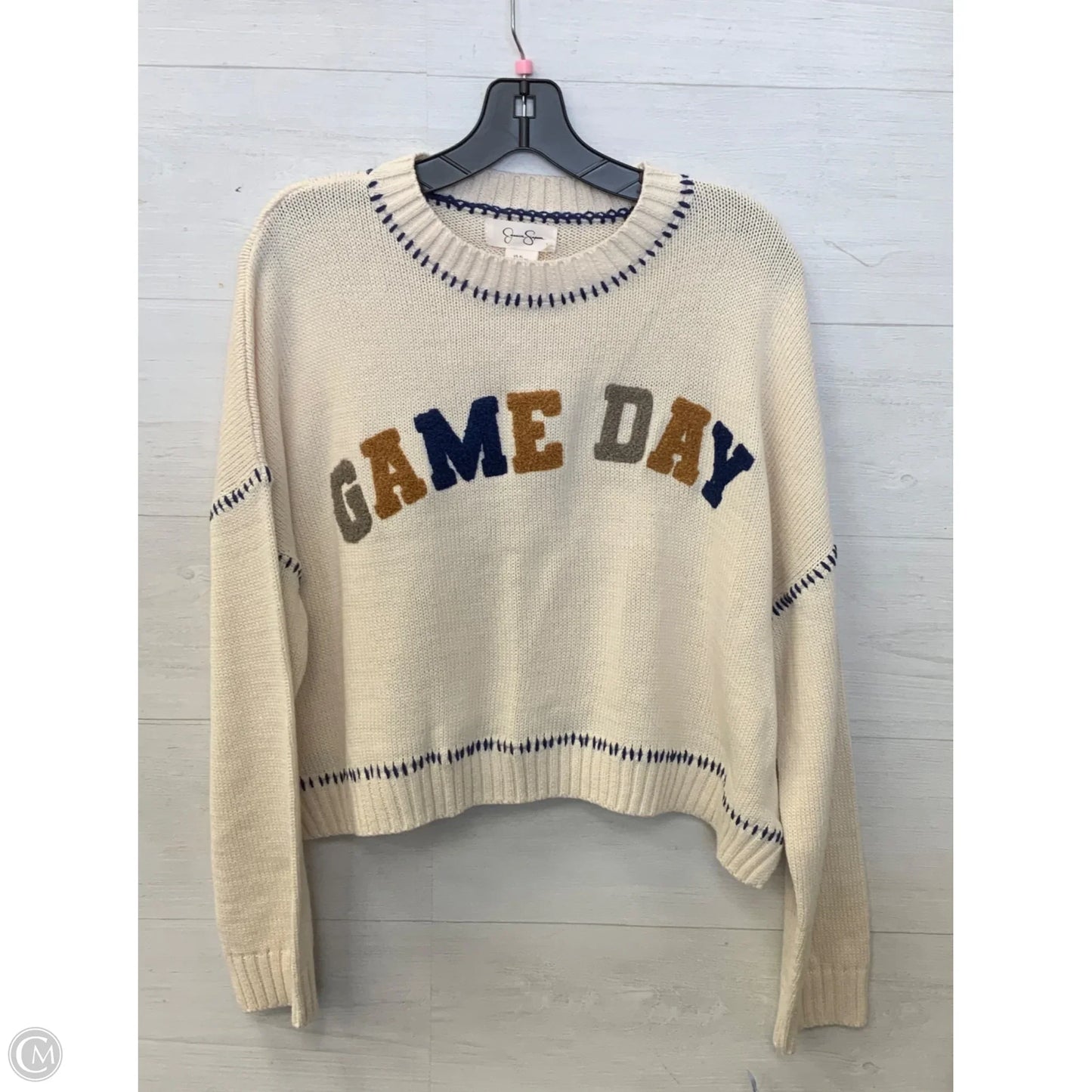 Sweater By Jessica Simpson In Cream, Size: Xl