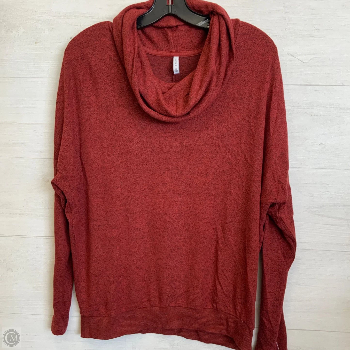 Top Long Sleeve By Z Supply In Red, Size: M