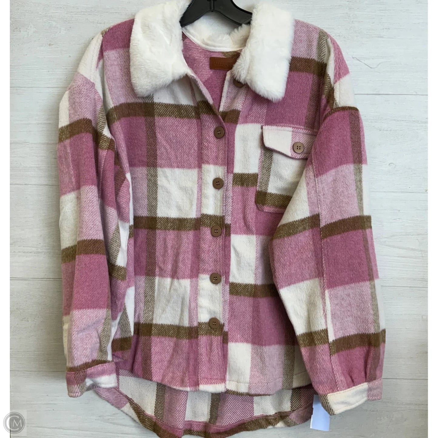 Jacket Shirt By Umgee In Pink, Size: M