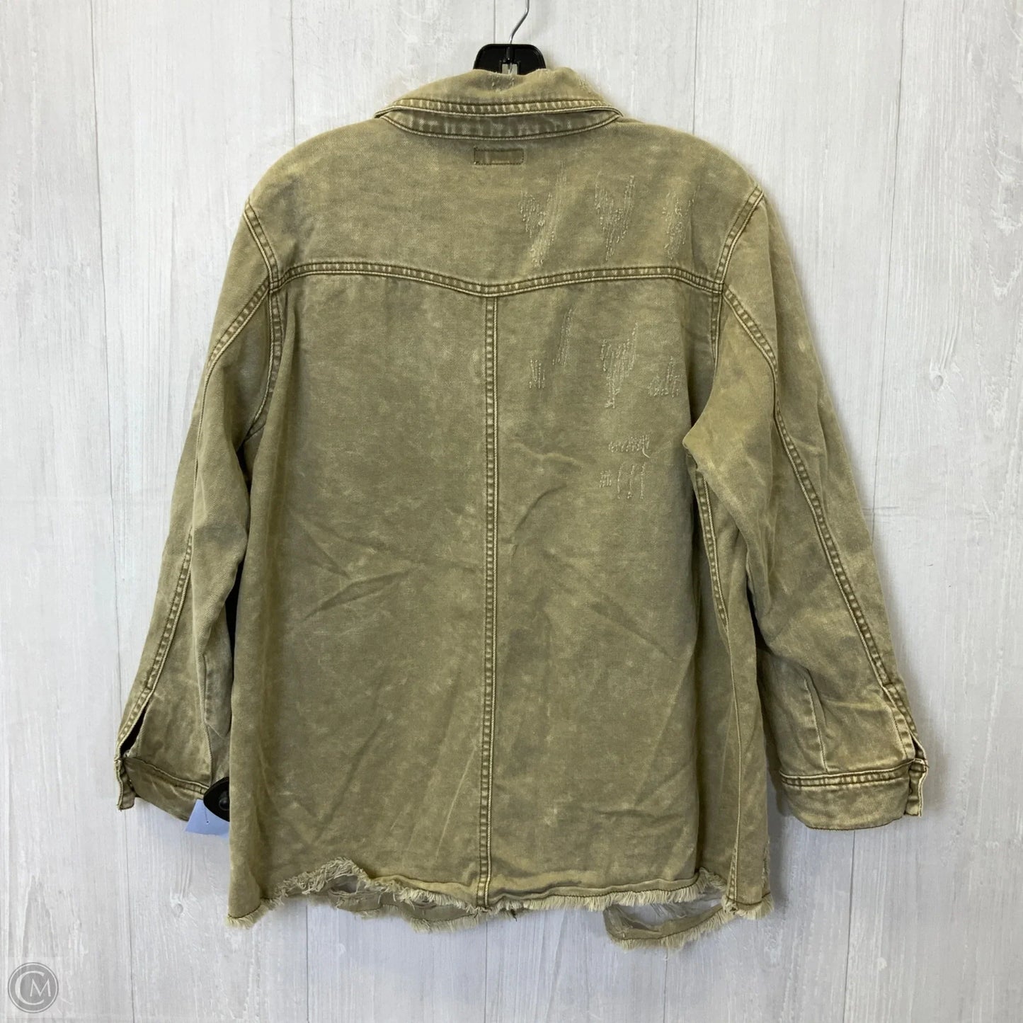 Jacket Shirt By Easel In Green, Size: S