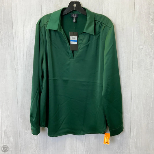 Blouse Long Sleeve By Jones New York In Green, Size: Xl