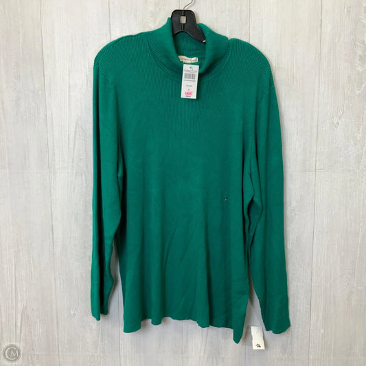 Top Long Sleeve Basic By Coldwater Creek In Teal, Size: 2x