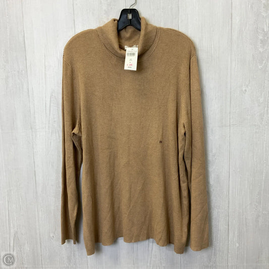 Top Long Sleeve Basic By Coldwater Creek In Brown, Size: 2x