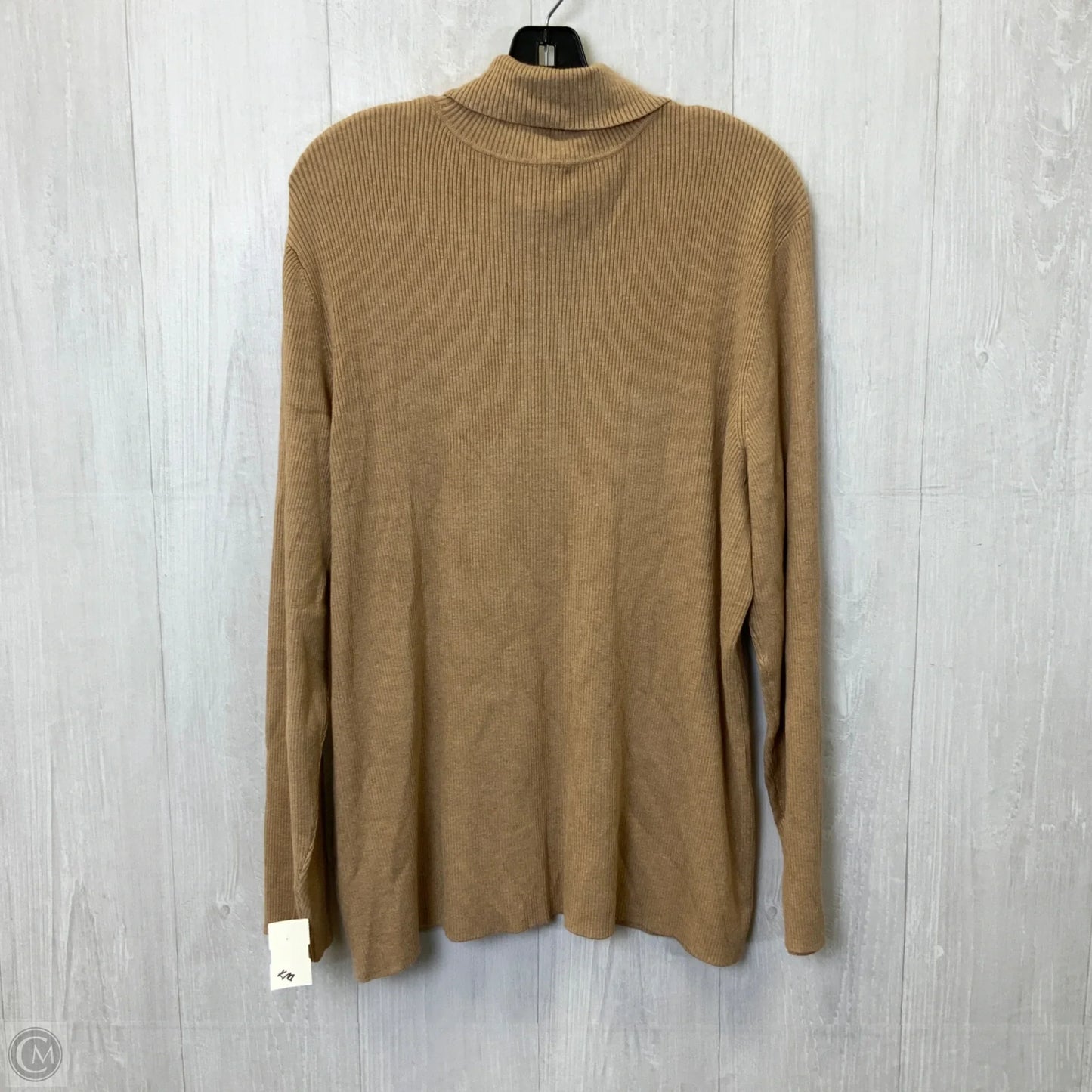 Top Long Sleeve Basic By Coldwater Creek In Brown, Size: 2x