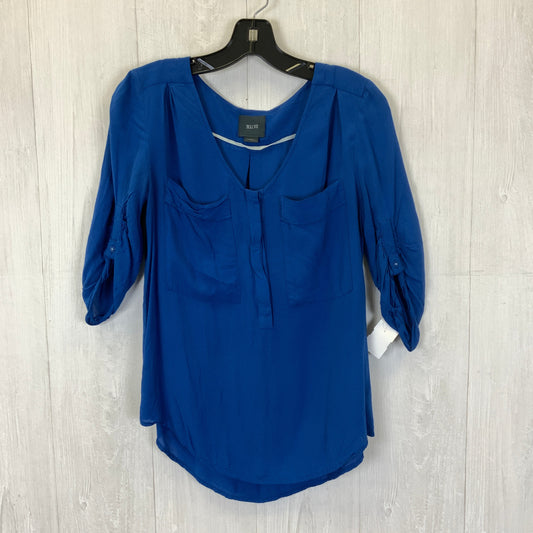 Top 3/4 Sleeve By Maeve In Royal Blue, Size: Xs