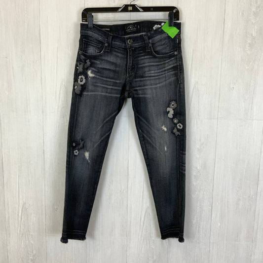 Black Denim Jeans Boyfriend Lucky Brand, Size 2