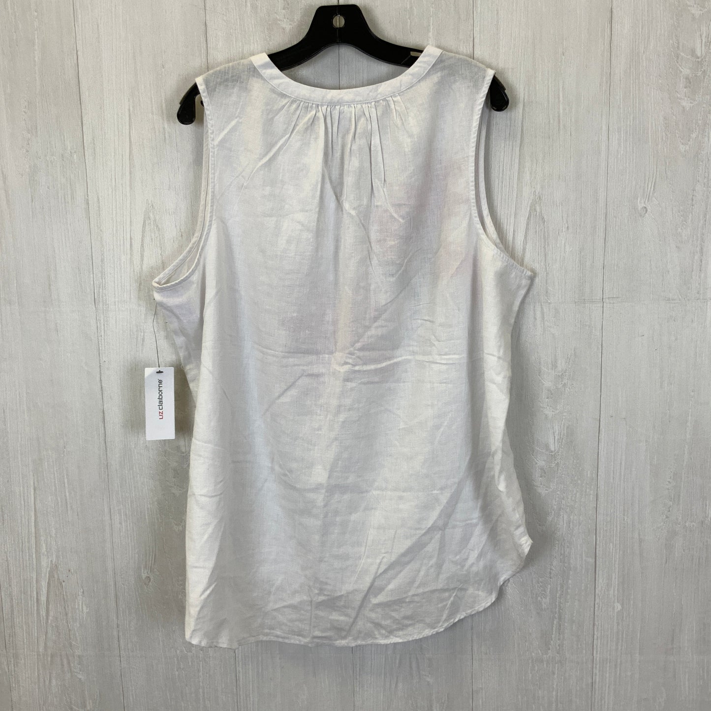 White Top Sleeveless Liz Claiborne, Size Xxl