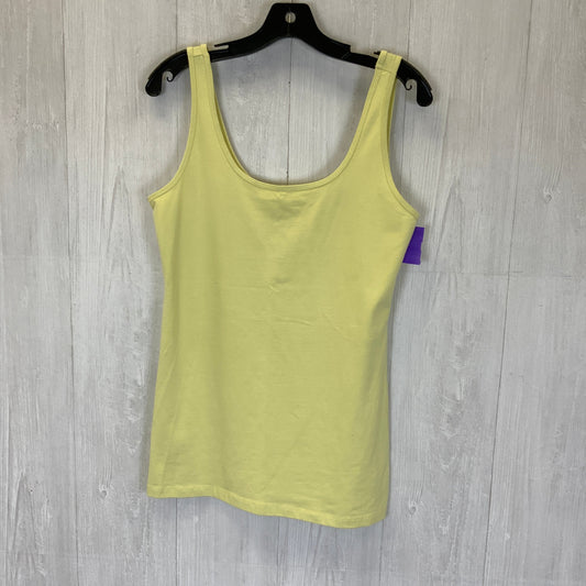 Yellow Top Sleeveless Basic Maurices, Size L