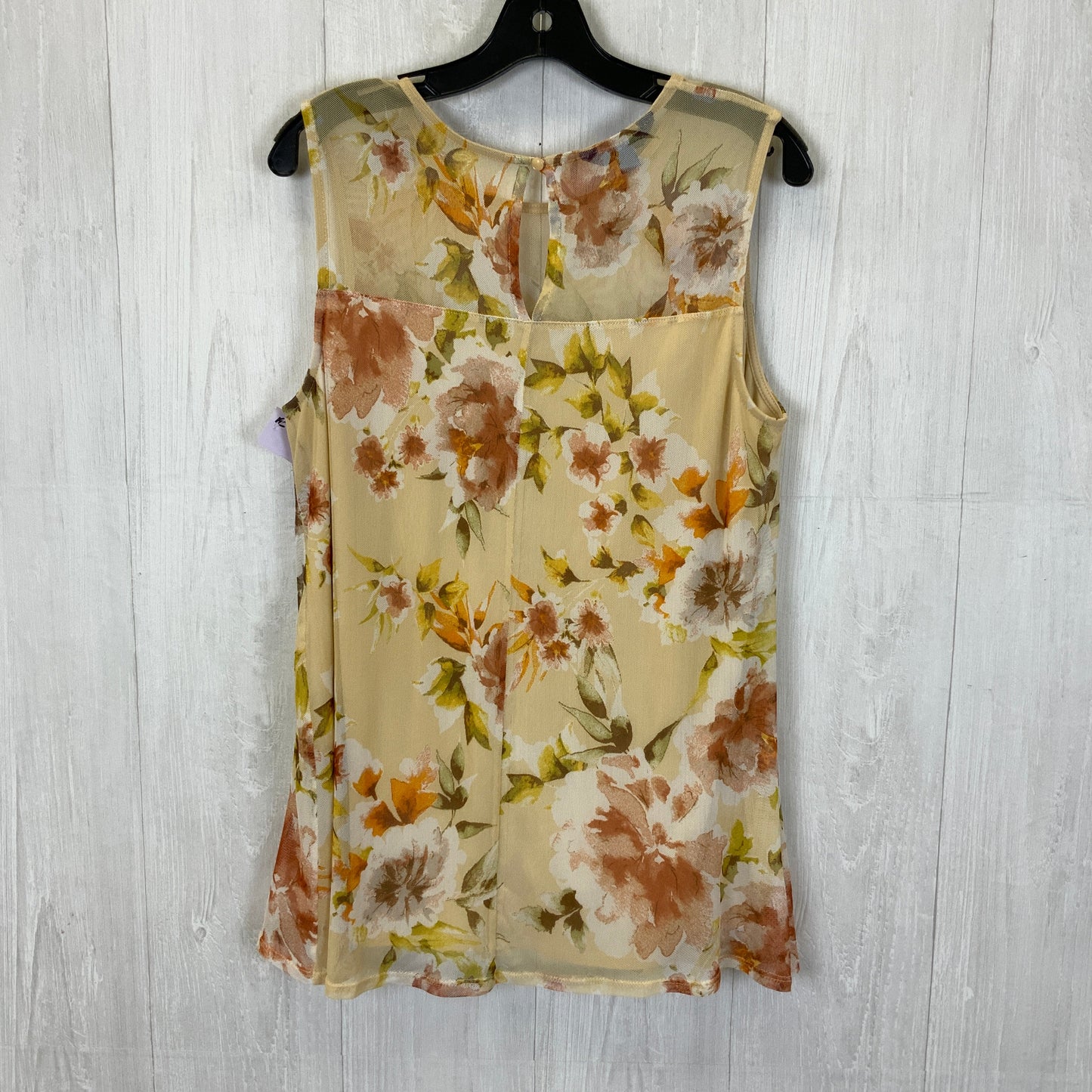 Yellow Top Sleeveless Apt 9, Size L