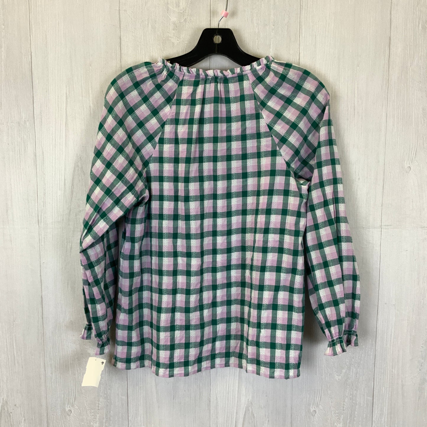 Top Long Sleeve By J. Crew In Green & Purple, Size: Xxs