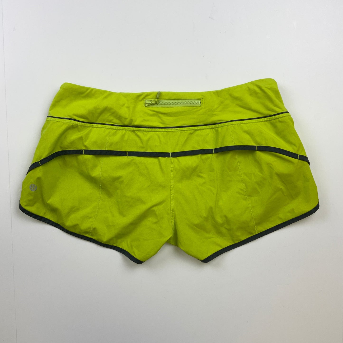 Athletic Shorts By Lululemon In Green, Size: 8