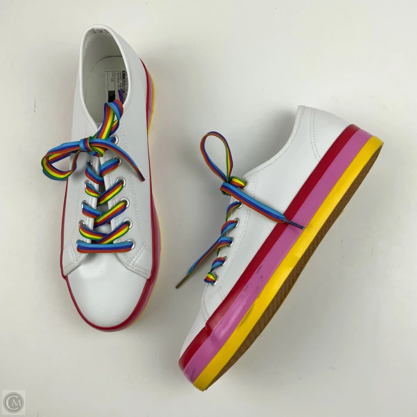 Shoes Sneakers By Clothes Mentor In Rainbow Print, Size: 11