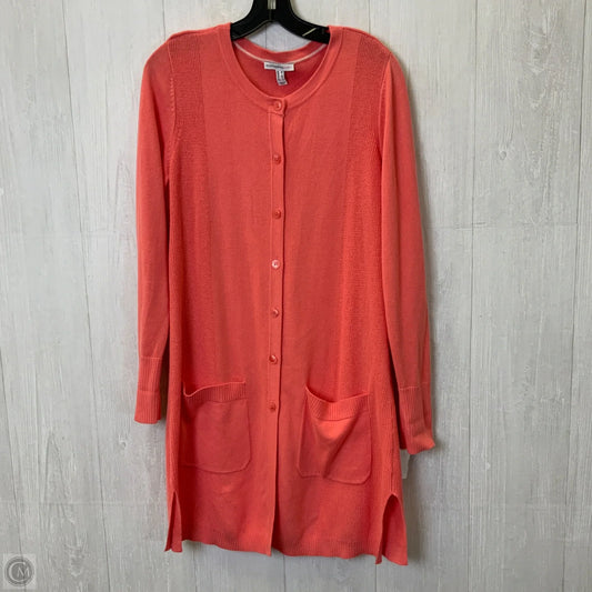 Cardigan By Isaac Mizrahi Live Qvc In Orange, Size: M