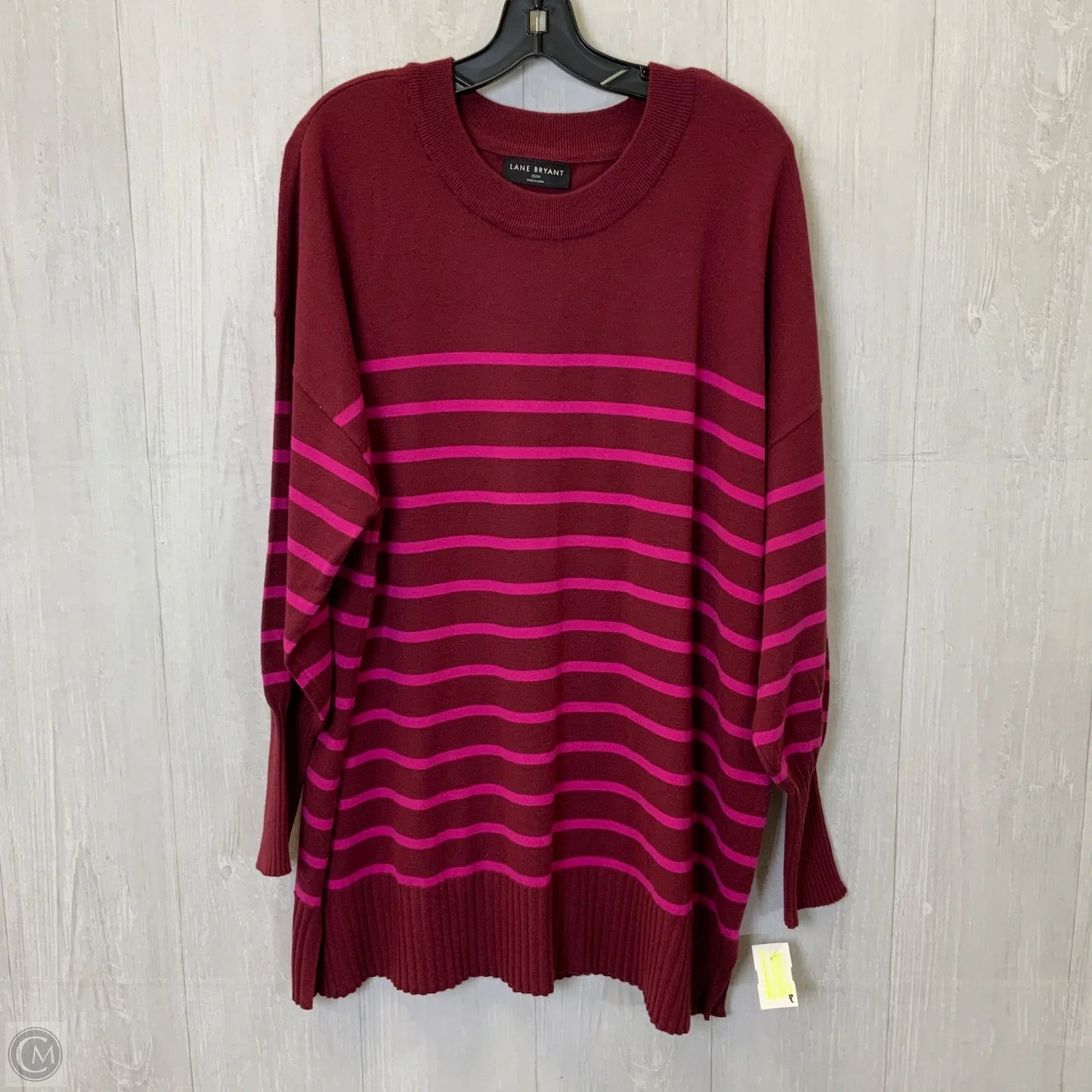 Sweater By Lane Bryant In Striped Pattern, Size: 3X