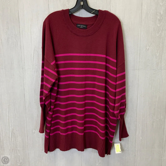 Sweater By Lane Bryant In Striped Pattern, Size: 3X